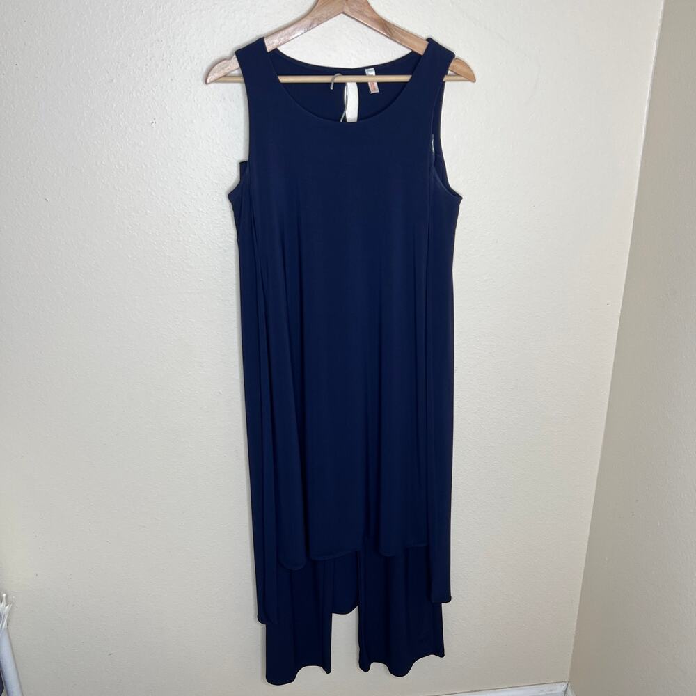 Tangerine Navy Tunic Pant Set Medium